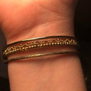 Gold bracelets